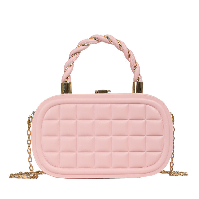 Wholesale  Small Bag  Summer New Fashionable Woven Hand Box Bag